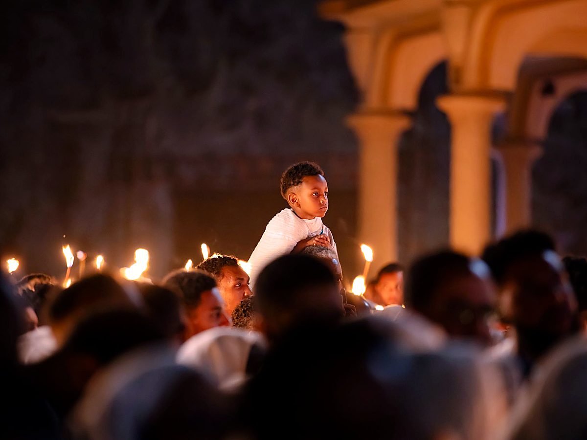 Procesión de las velas en Lourdes